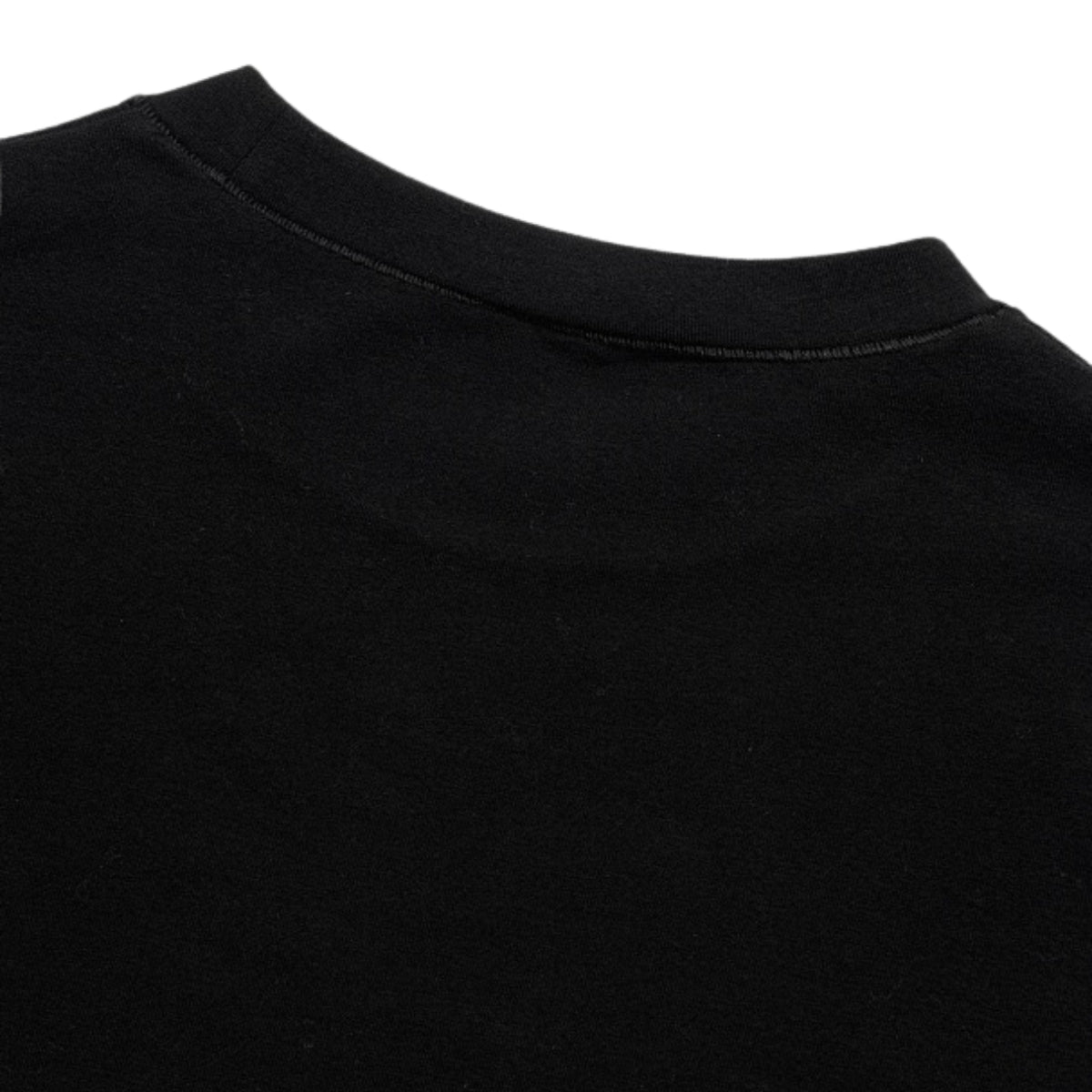 Women's Black Slim-Fit Stretch Crew Neck ShortSleeve Tee