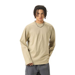 Solid Long-Sleeve Cotton T-Shirt 270gsm
