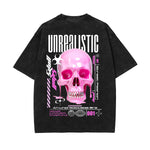 Skull Melted Streetwear Graphic Tee-INNBLAC Fashion Apparel