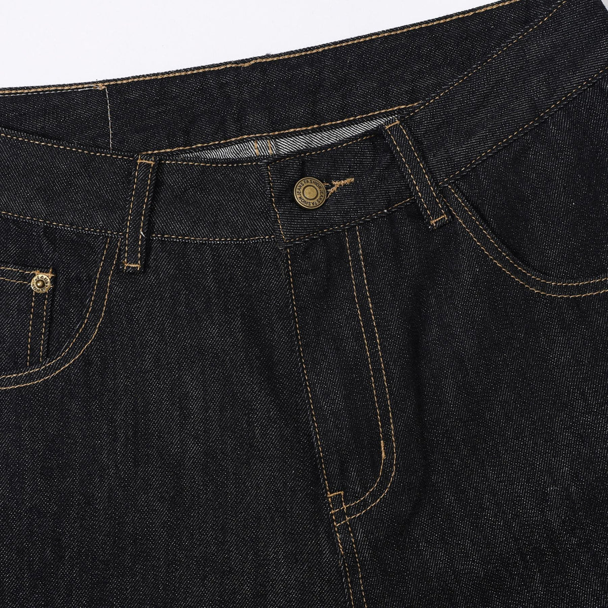 Selvedge Relaxed Bootcut Jeans-INNBLAC Fashion Apparel