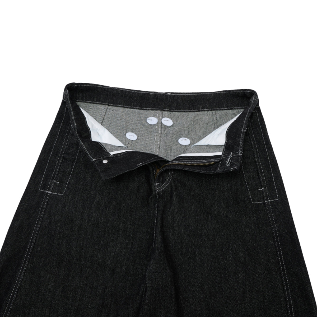 High-Waist A-Line Denim Cropped Shorts