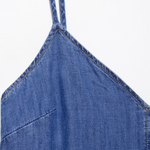 Relaxed Sleeveless A-Line Slip Midi Dress