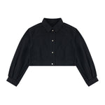 420G Vintage Cropped Slim Fit Denim Jacket