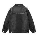 Vintage Frayed Designer Denim Jacket