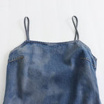 Lace Patchwork Denim Maxi Dress