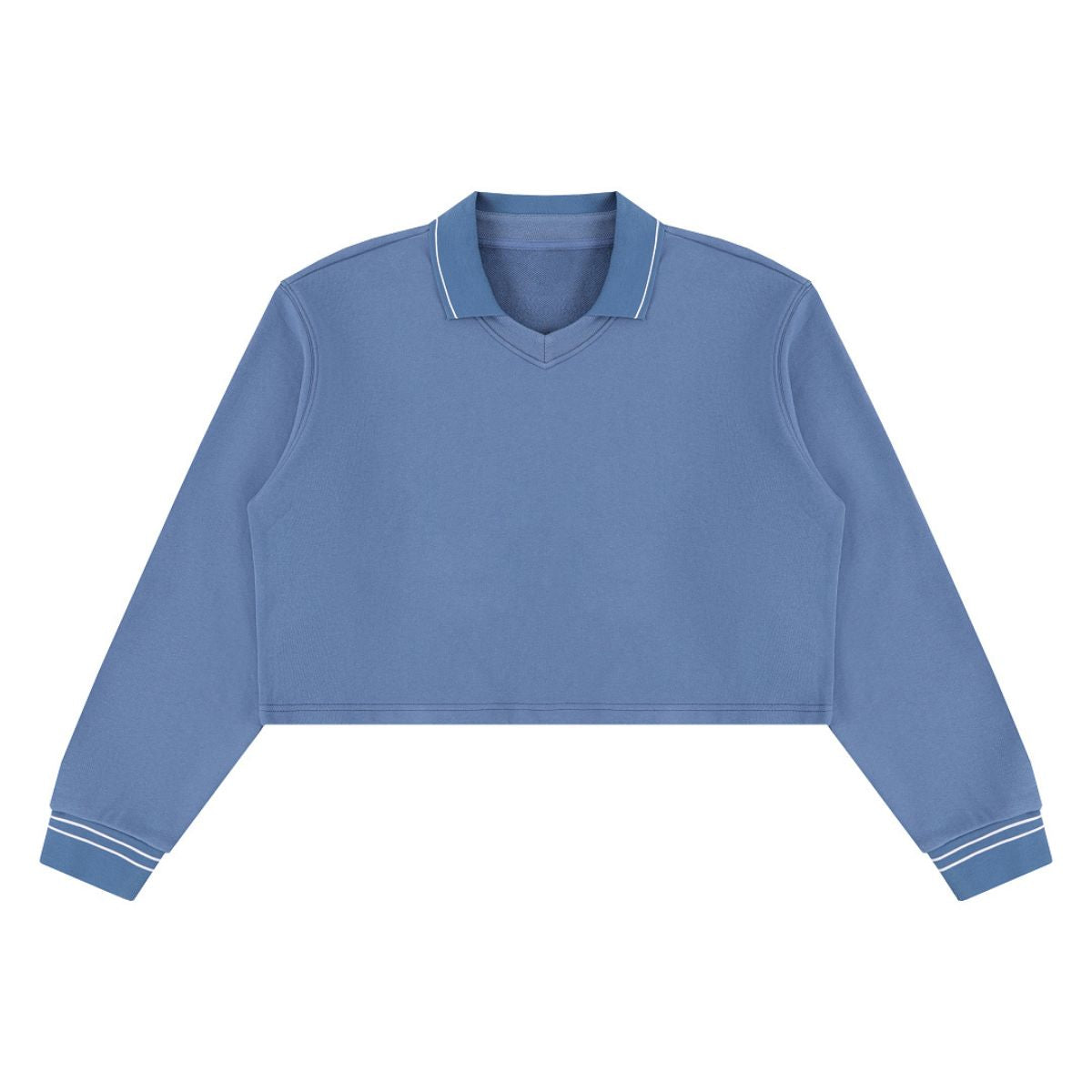 410G Heavyweight Cotton Cropped Sweatshirt | Coverstitch Detail Street Pullover