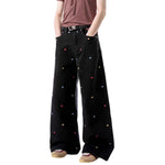 Vintage Rhinestone Straight Leg Jeans