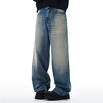 Vintage Light Wash Wide Leg High Rise Jeans