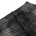 Vintage Washed Wide Leg Lightning Whisker Jeans