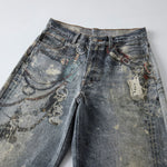 Street Digital Print Jeans-INNBLAC Fashion Apparel