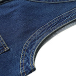 Classic Blue Boxy Denim Vest
