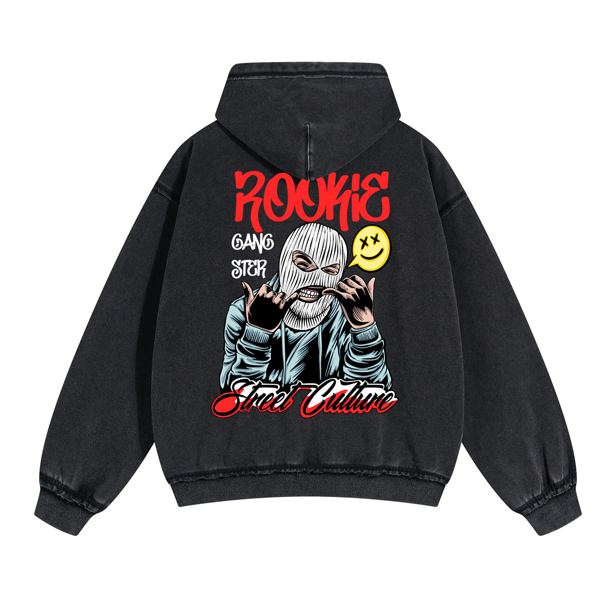 Rookie Street Culture Double Slider Zip Hoodie-INNBLAC Fashion Apparel