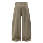 Minimalist Wide-Leg Pleated Pants
