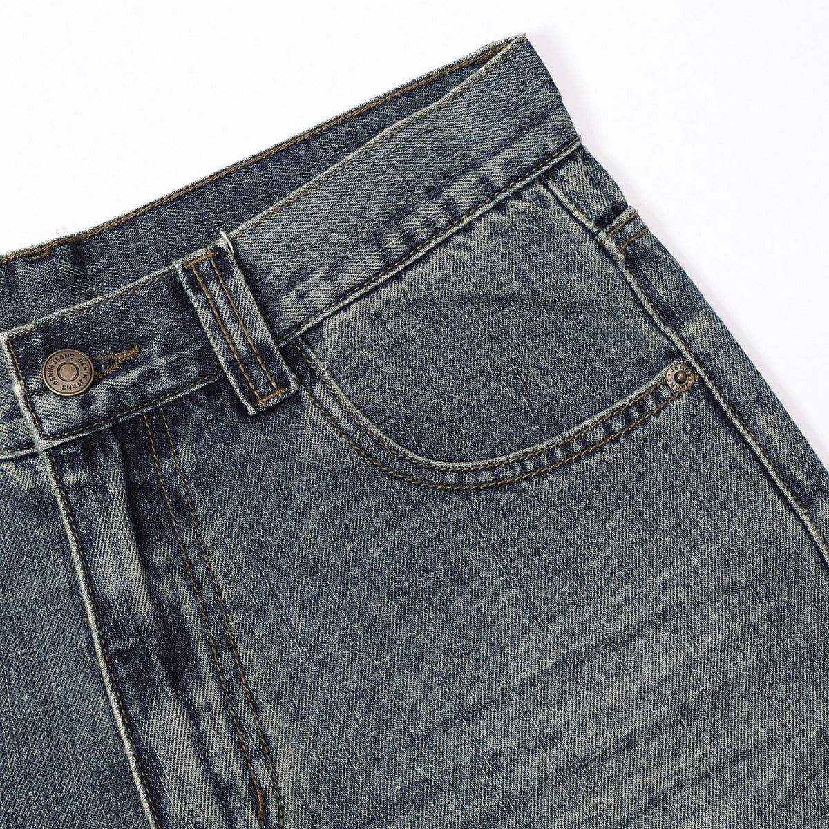 Whiskers Faded Straight Leg Jeans-INNBLAC Fashion Apparel