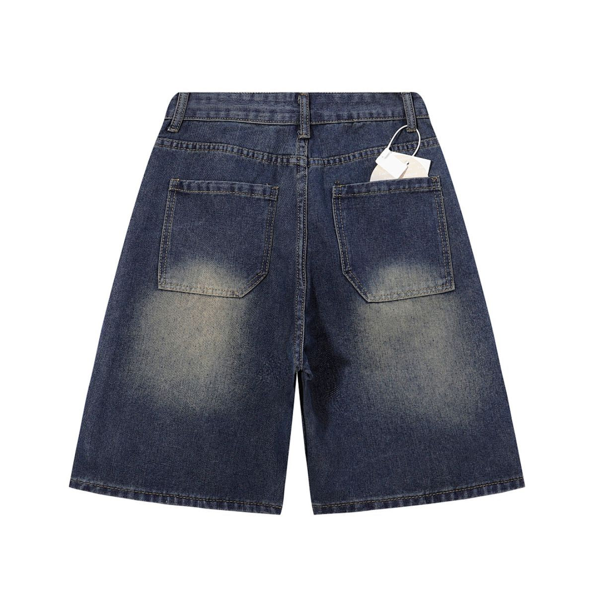 Vintage Shadow Wash Denim Shorts