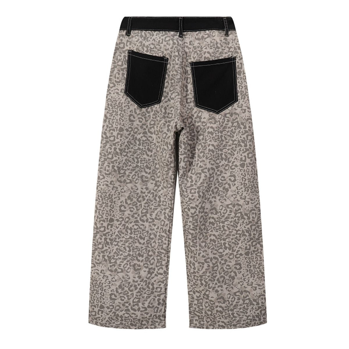 Vintage Leopard Print Balloon Leg Jeans