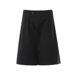 Vintage Asymmetrical Wide Leg Cropped Suit Shorts