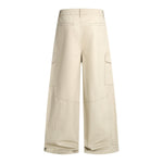 Vintage Baggy Paneled Straight-Leg Cargo Pants