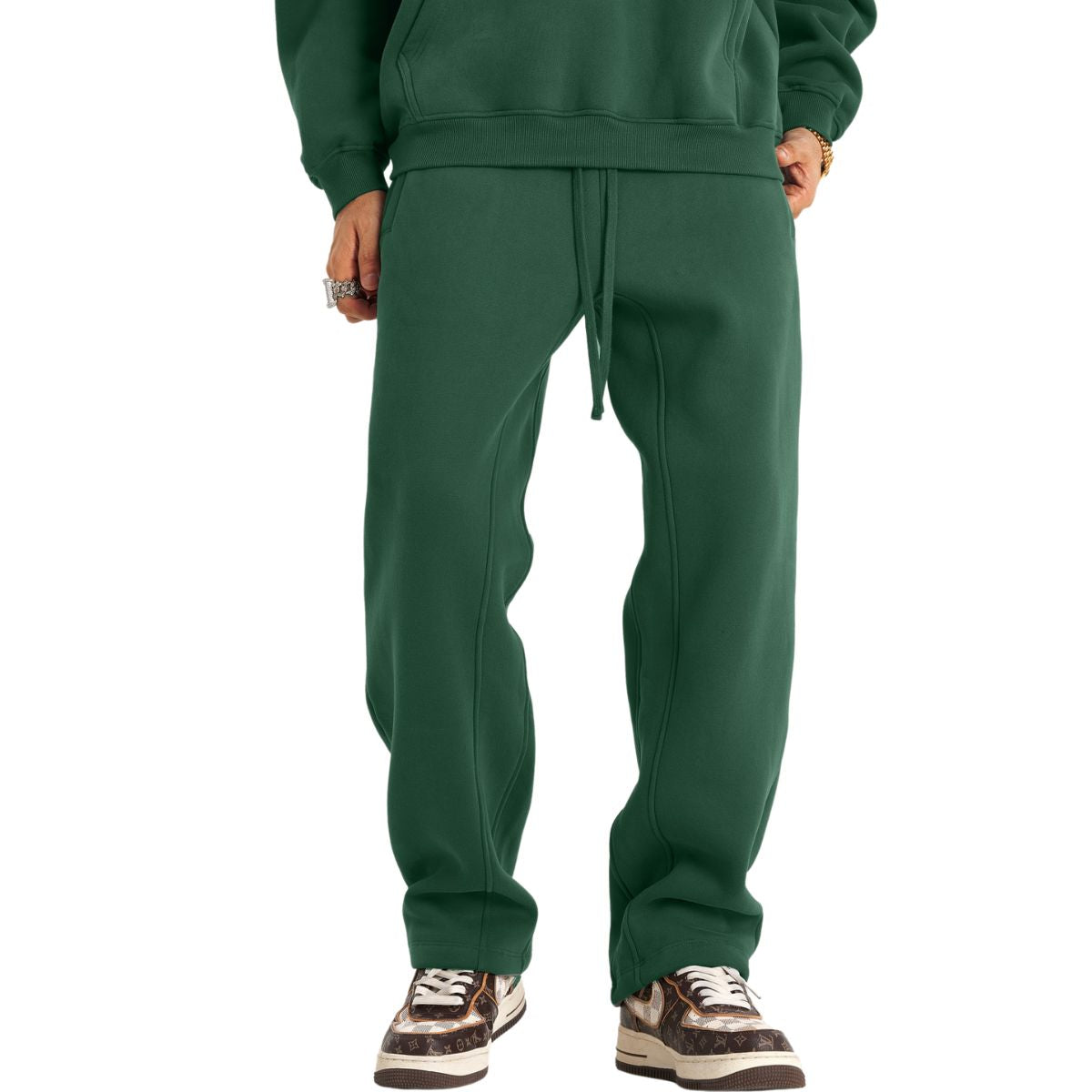 Men's Solid Color Baggy Joggers-INNBLAC Fashion Apparel