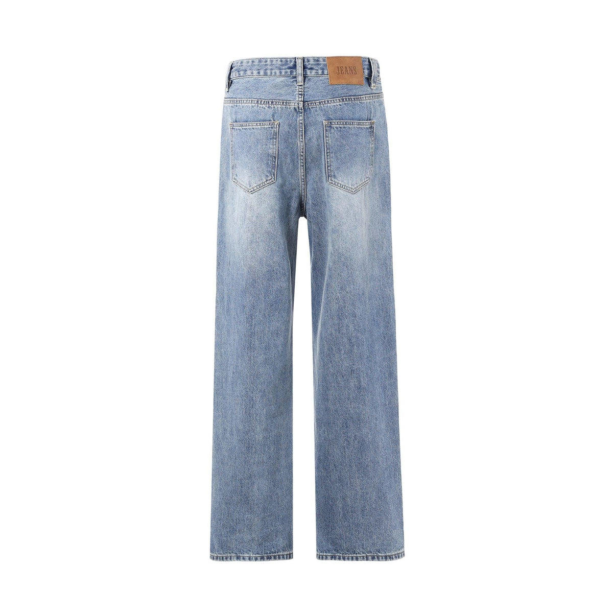 Washed Vintage Blue Boyfriend Jeans-INNBLAC Fashion Apparel