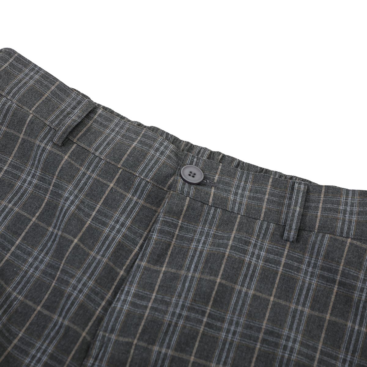 Plaid Multi-Pocket Cropped Cargo Shorts