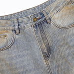 Muddy Washed Wide Leg Jeans-INNBLAC Fashion Apparel