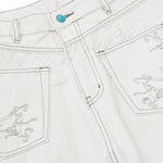 Vintage Embroidered Lettering Relaxed Fit Jogger Pants