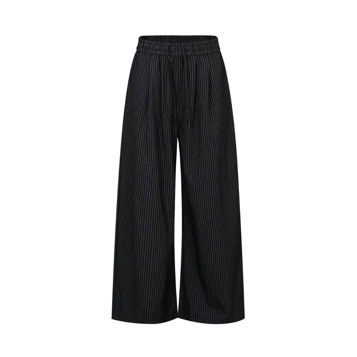 Vintage Striped Wide Leg Suit Trousers