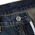 Blue Washed Baggy Cat Whisker Jeans