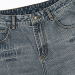 Vintage Wash Straight Leg Jeans-INNBLAC Fashion Apparel