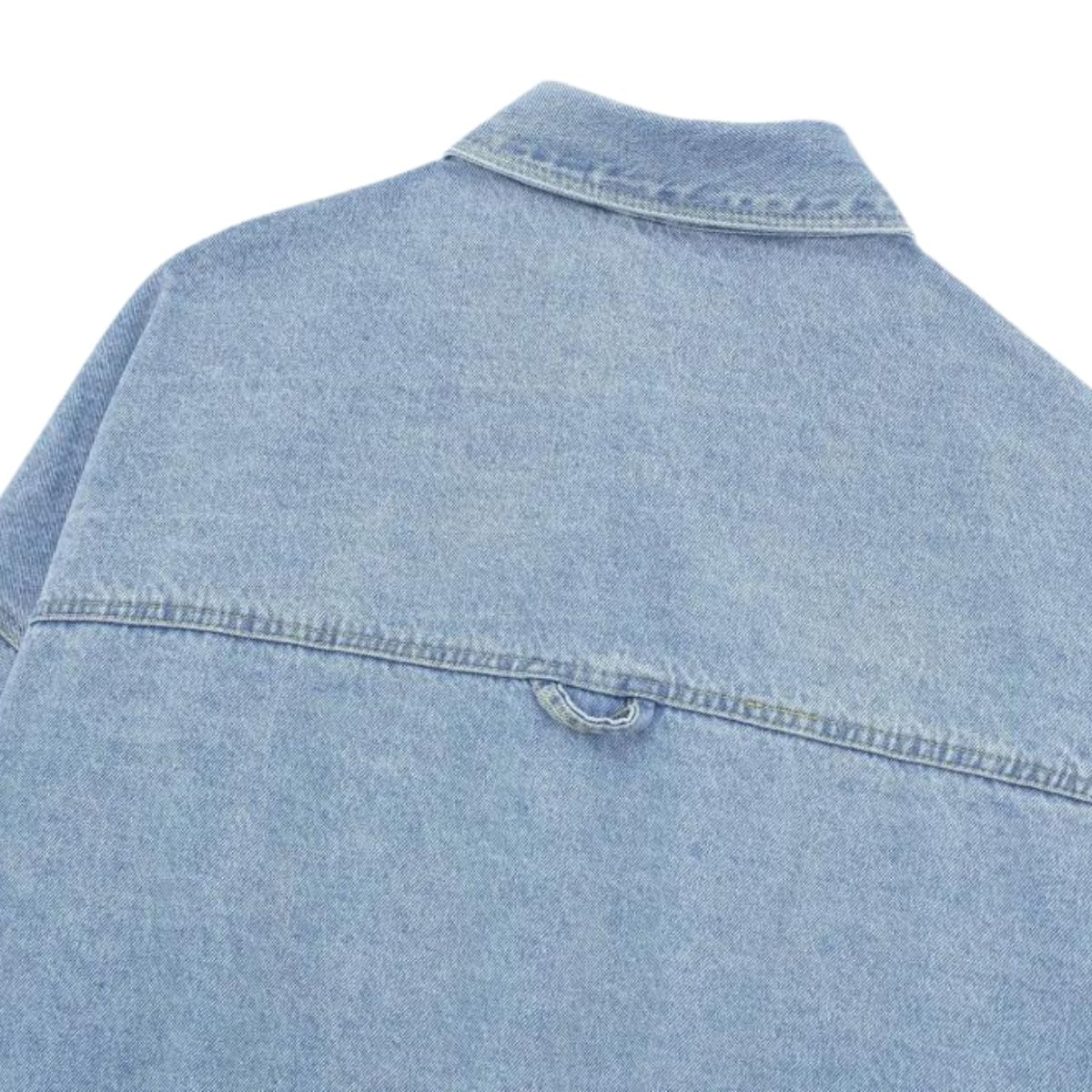 Fashion Lapel Long-sleeved Denim Shirt Jacket