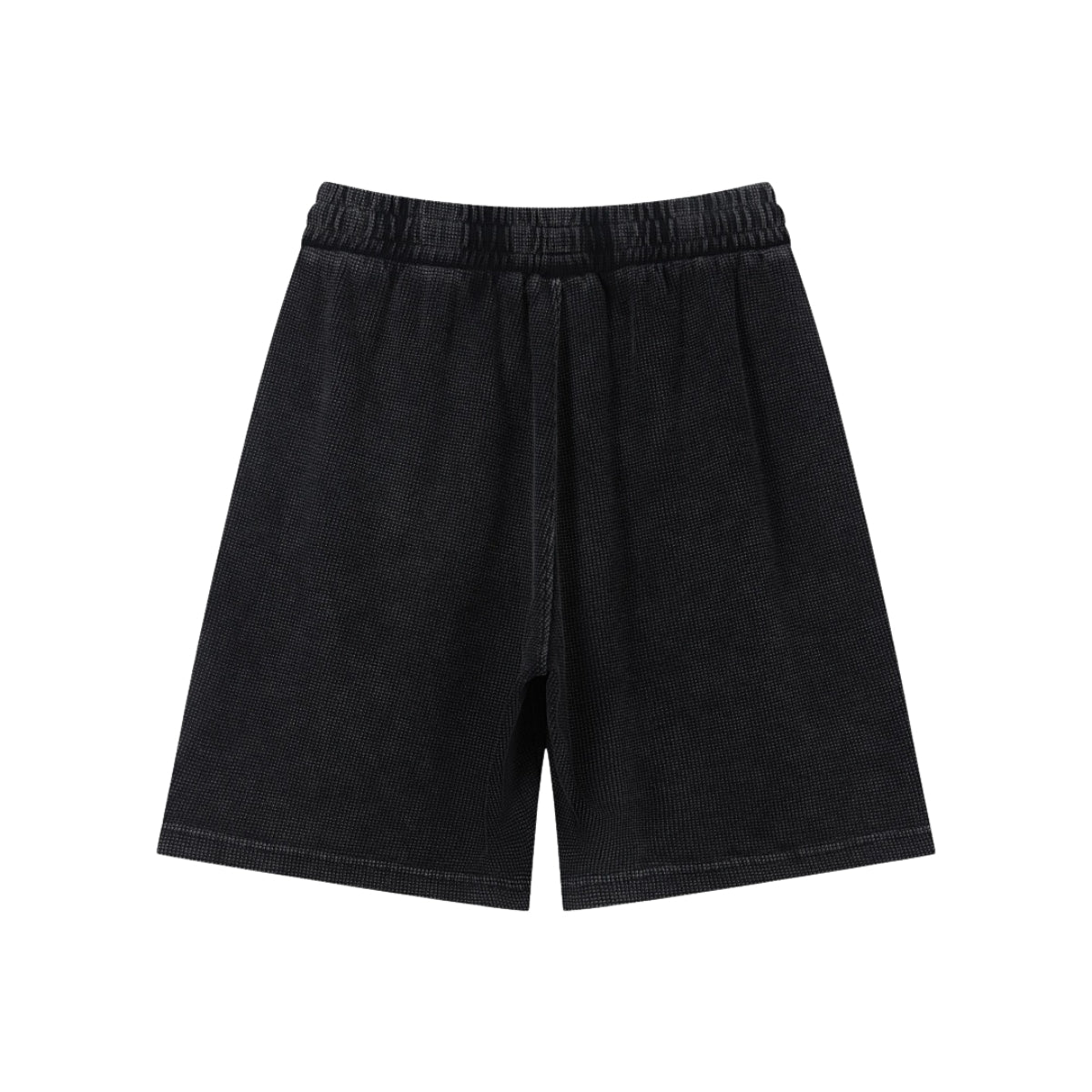 Men’s Vintage Wash Loose Fit Snowflake Waffle Shorts