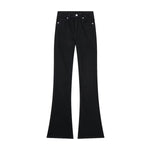 Risen Women's Mid-Rise Washed Flare Jeans
