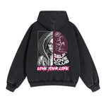 Self Love Club Urban Double Slider Zip Hoodie-INNBLAC Fashion Apparel