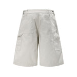 Rivet Detail Baggy Bermuda Cargo Streetwear Denim Pants Shorts