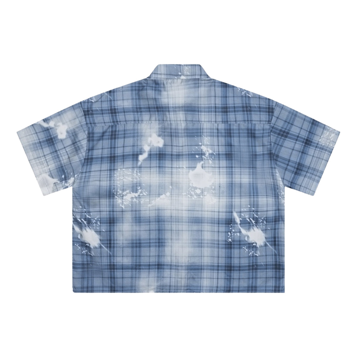 Heavyweight Distressed Plaid Box Polo Shirt 7.0oz