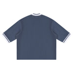 Heavyweight V Neck Button Cardigan Tee 320G
