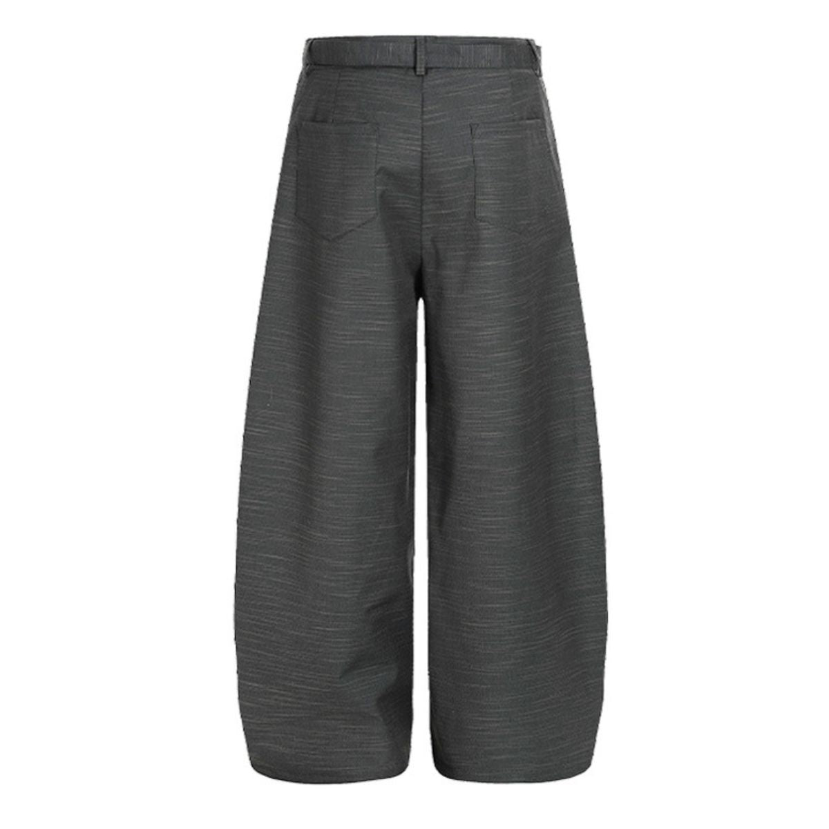 Washed Utility Wide-Leg Cargo Pants