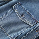 Women's Loose Long-sleeved Denim Shirt Top
