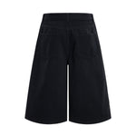 Retro Washed Baggy Straight-Leg Bermuda Shorts