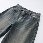 Washed Whiskers Baggy Jeans-INNBLAC Fashion Apparel