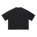 Washed Boxy Raw Hem Tee