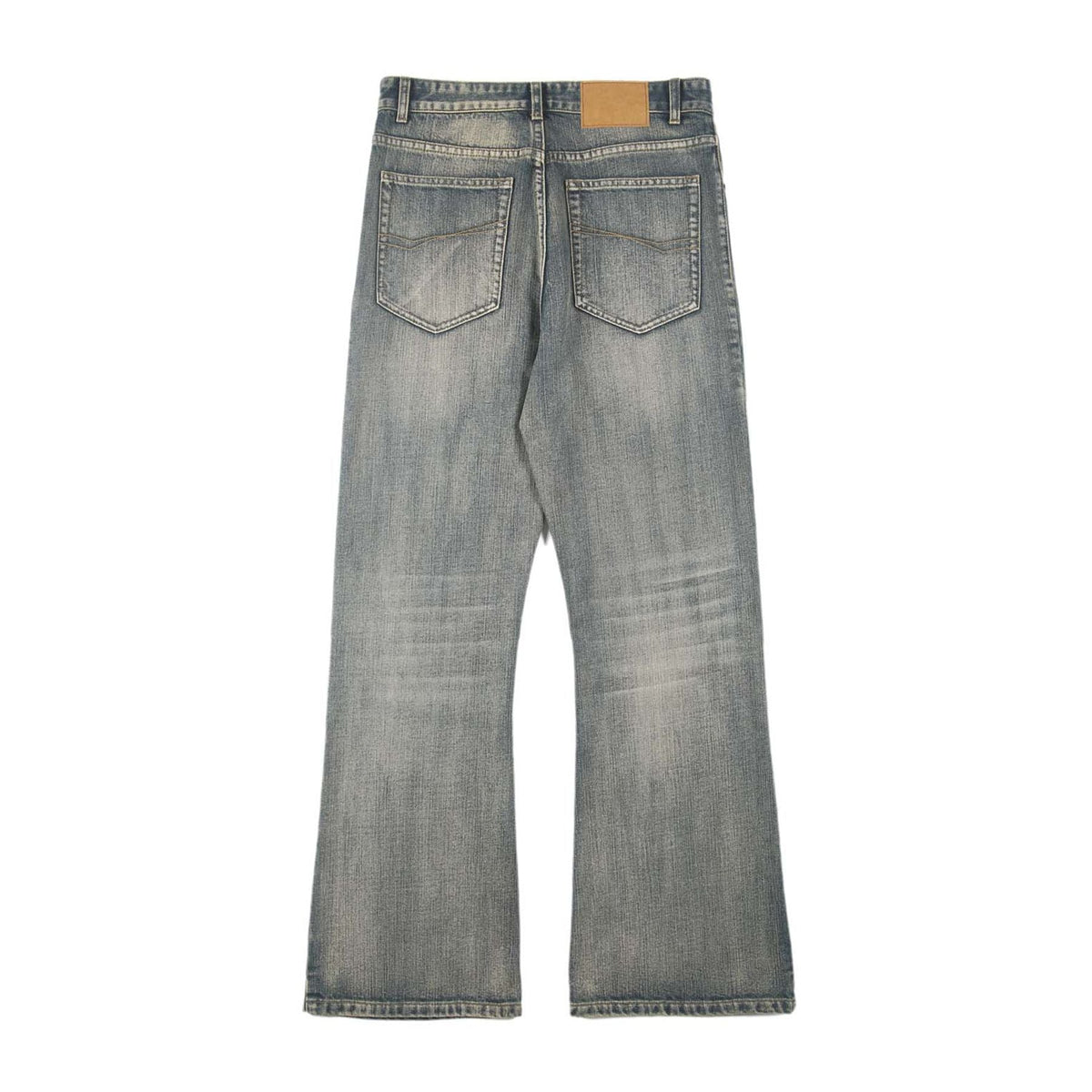 Vintage Whiskers Bootcut Jeans-INNBLAC Fashion Apparel