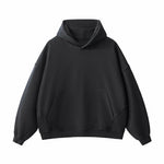 Heavyweight Washed Raw Edge Cotton Hoodie