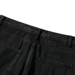 Distressed Black Ripped Flared Jeans