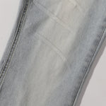Light Blue Vintage Wash Flared Denim Jeans