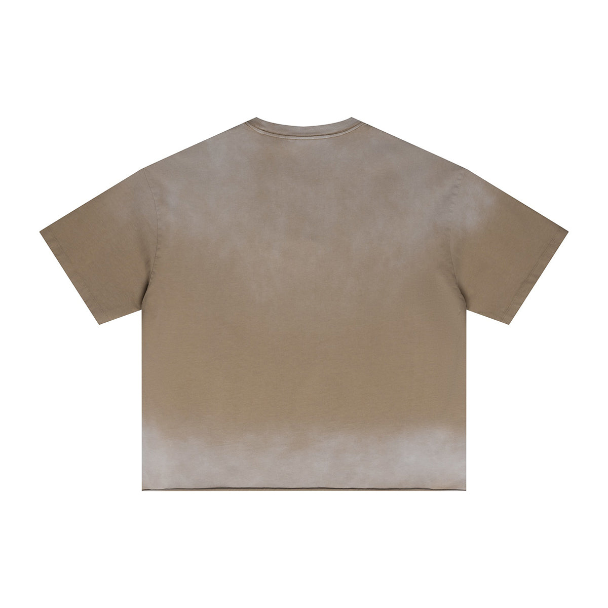 Boxy Raw Edge Washed Loose Short Sleeve Tee