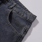 Leopard Star Patch Wide-Leg Denim Jeans