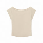Solid Slim Fit Cropped Hot Girl Tee