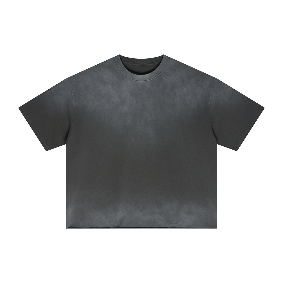 Boxy Raw Edge Washed Loose Short Sleeve Tee